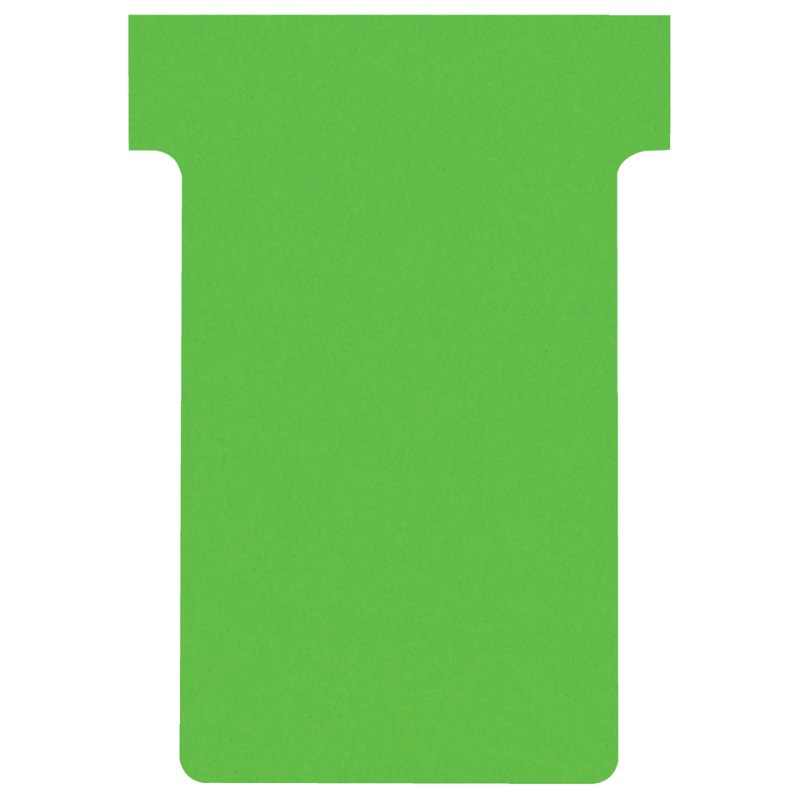 Nobo T-kaarten geel, 45 mm, 170 g/m²