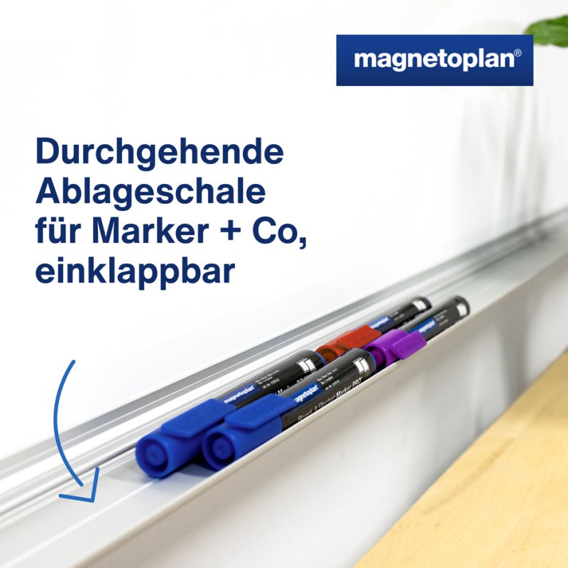 magnetoplan whiteboard SP, 150x120 cm, magnetisch oppervlak