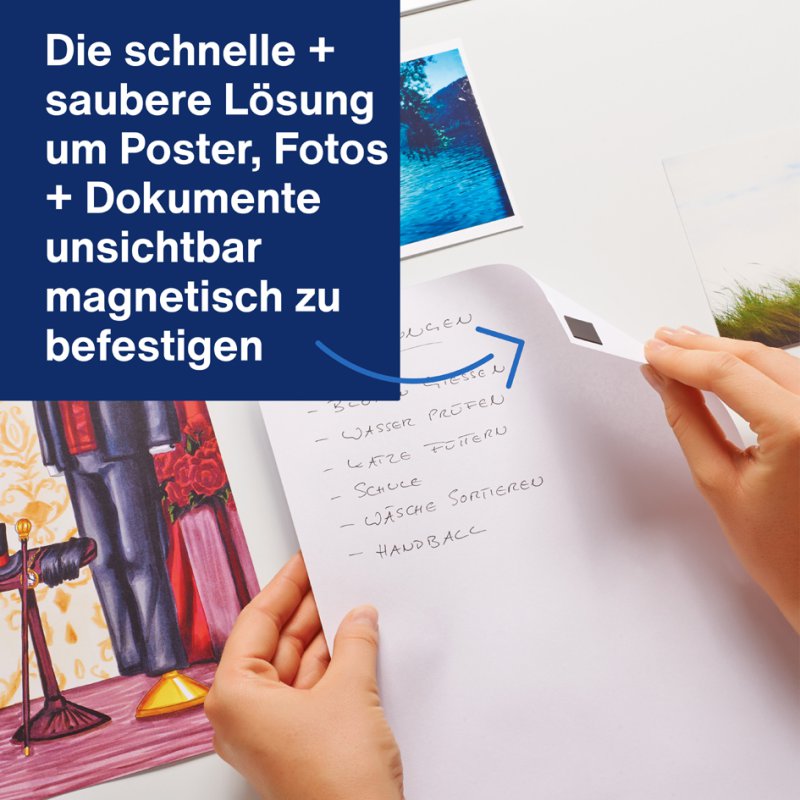 Magnetoplan magnetische tape met dispenser, zelfklevend, zwart