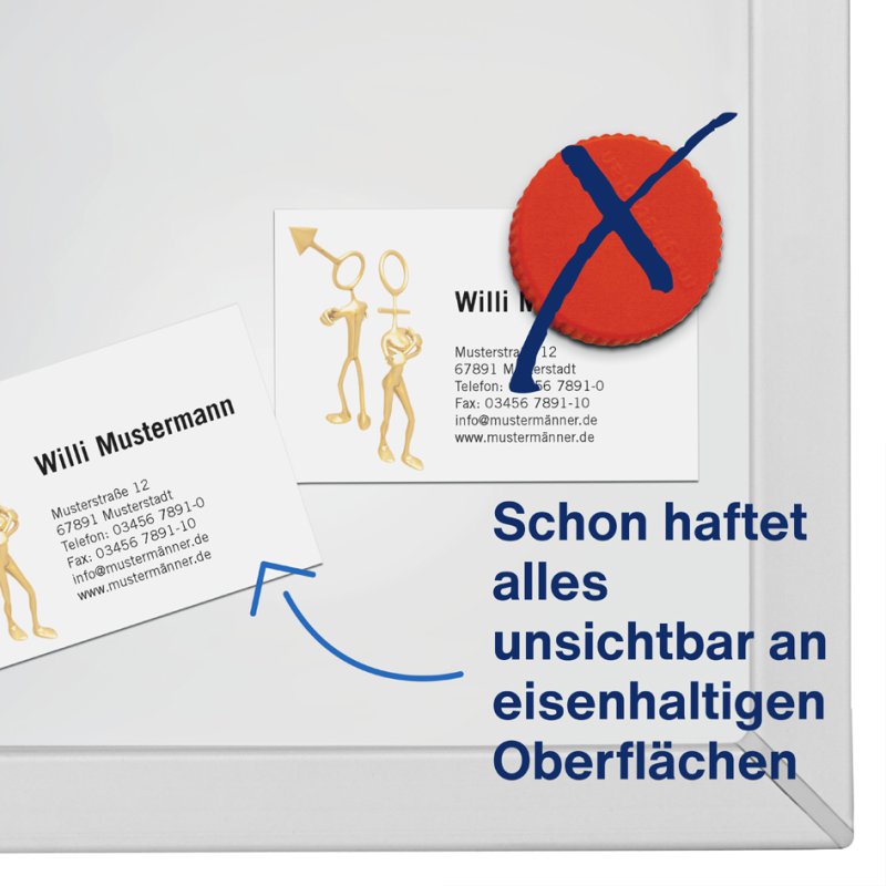 Magnetoplan zelfklevende magneetplaatjes 30 x 20 mm, zwart