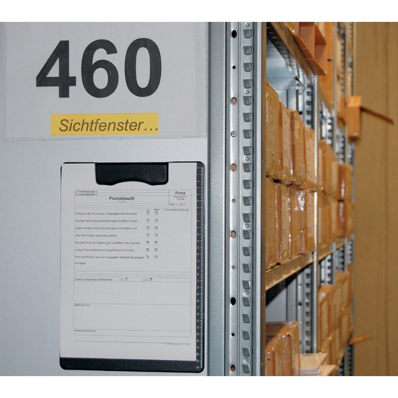 Magnetoplan magnetisch klembord, zwart