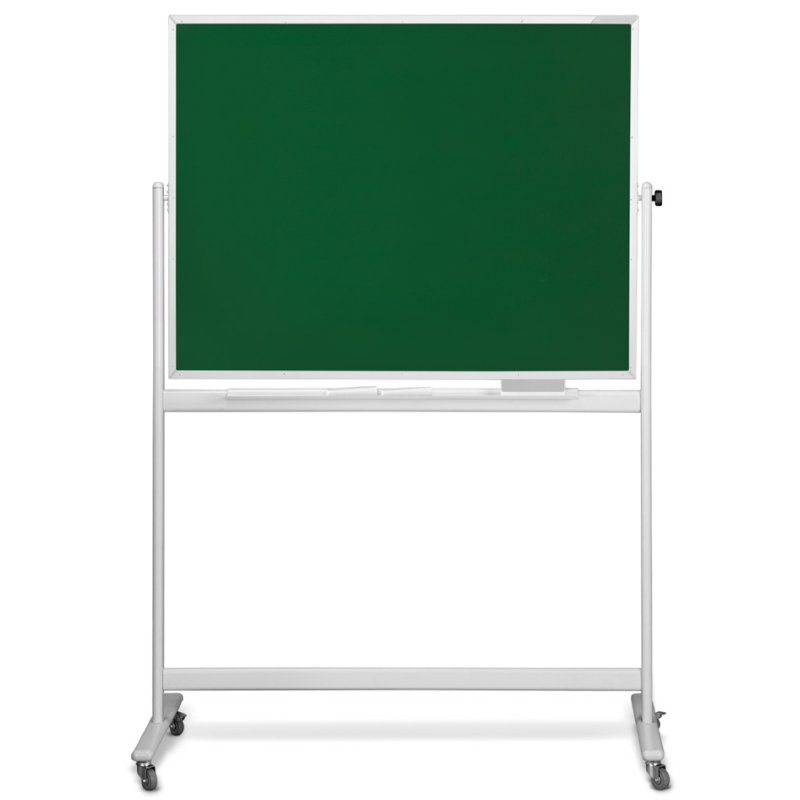 magnetoplan krijtbord SP mobil, 2000 x 1000 mm, dubbelzijdig, met wielen