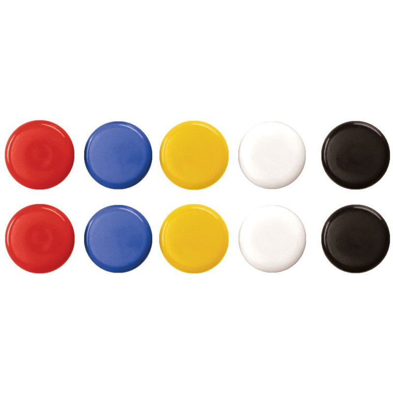 Magnetoplan signaalmagneten 20 mm, kleurenmix