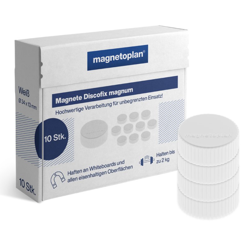 Magnetoplan Discofix ronde magneten magnum, geel