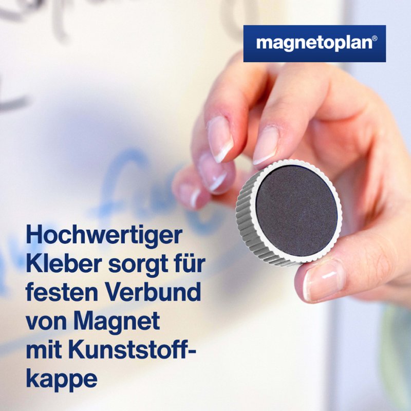 Magnetoplan Discofix ronde magneten magnum, geel