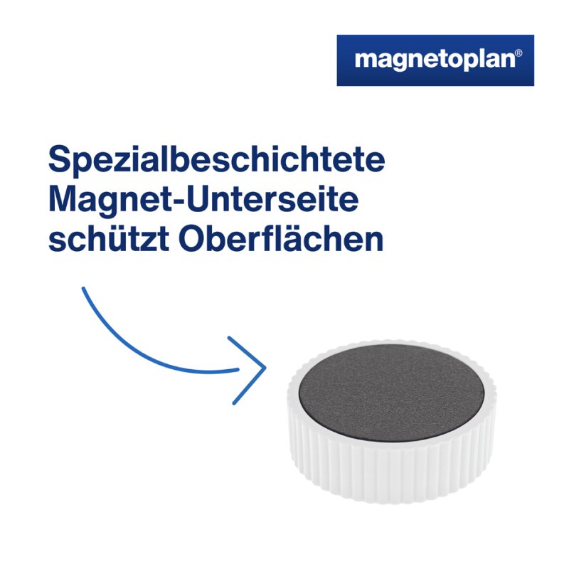 Magnetoplan Discofix ronde magneten magnum, geel
