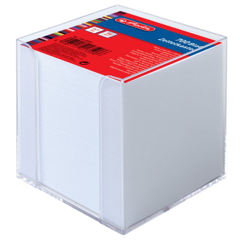 Herlitz brievenbakje, kunststof, 90 x 90 mm, transparant