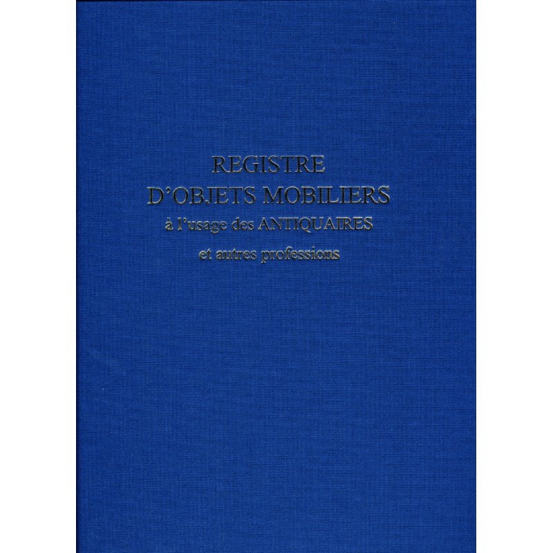 Roerende goederen register voor antiquairs