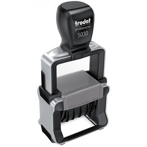 Datumstempel met automatisch inktpatroon, zwart