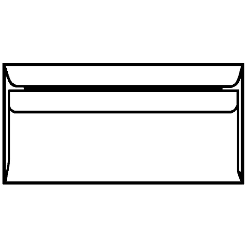 Herlitz envelop met venster, lang formaat, wit