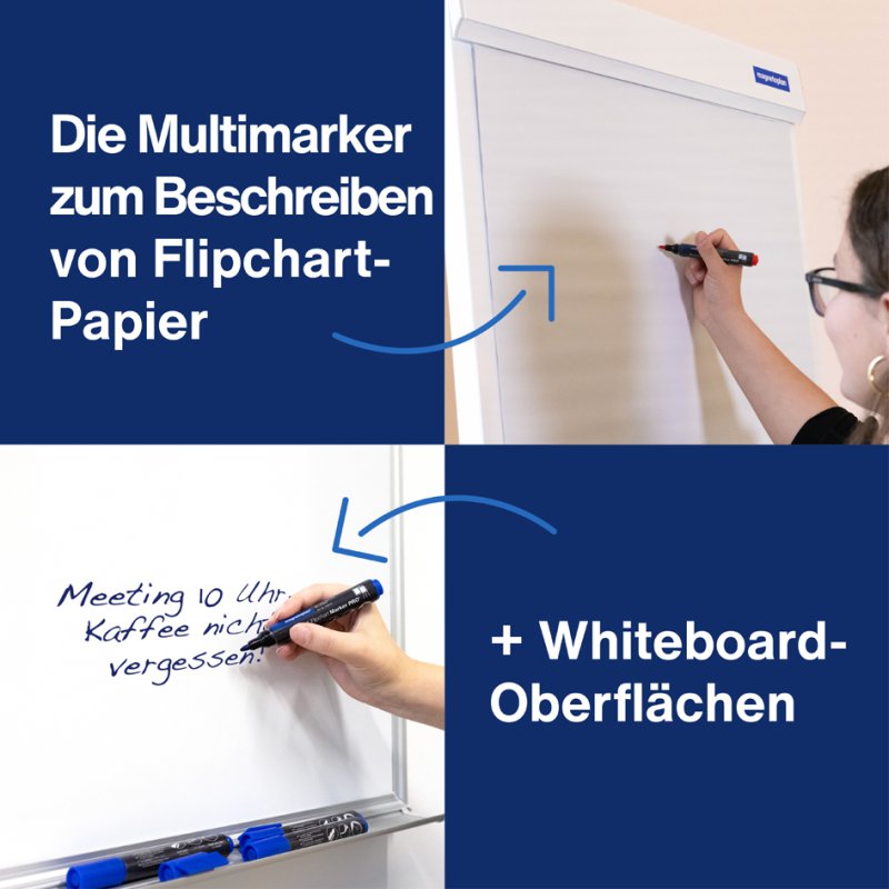 magnetoplan PRO+ markers voor whiteboard en flipover, gesorteerd