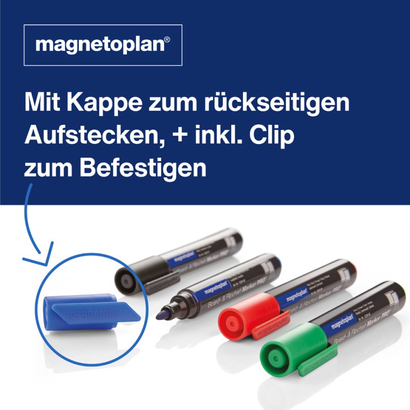 magnetoplan PRO+ markers voor whiteboard en flipover, gesorteerd