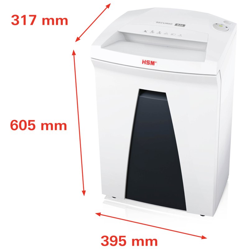 HSM SECURIO B24 papiervernietiger, partikelsnit 1x5mm, P-7/F-3