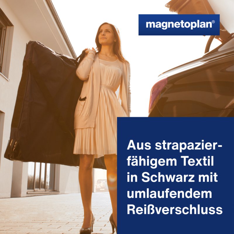 Draagtas voor whiteboards, zwart