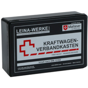 Beste auto-EHBO-kit, inhoud volgens DIN 13164-norm.