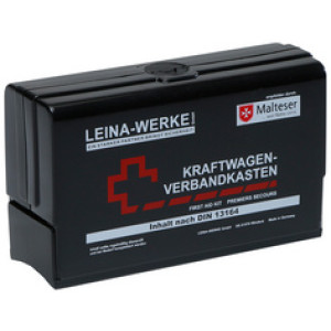 Leina autohulpverbanddoos Star II, inhoud conform DIN 13164, zwart