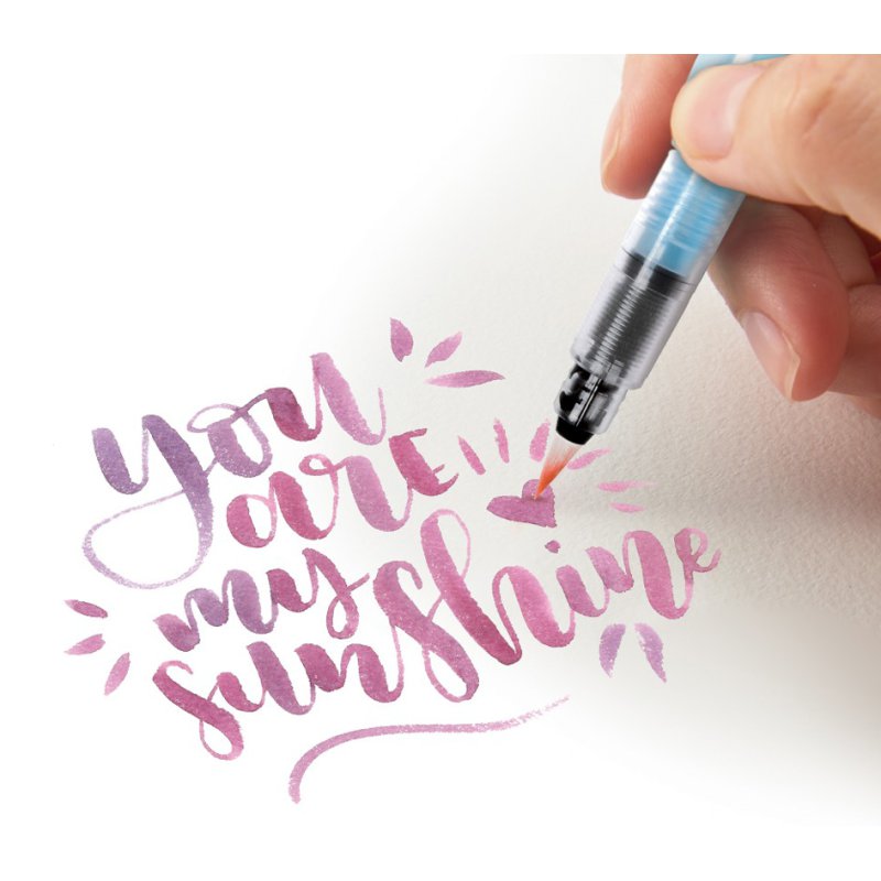 Pentel Aquarel Penseel Markers, Medium punt, 7ml