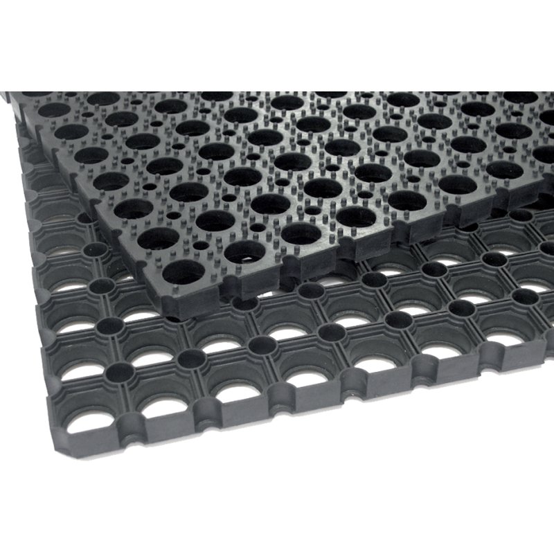 Miltex rubberen ringmat EAZYCARE SCRUB 400 x 600 mm zwart