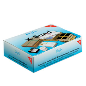 Elastiekjes gekleurd assortiment - 500g doos, 250 x 25mm