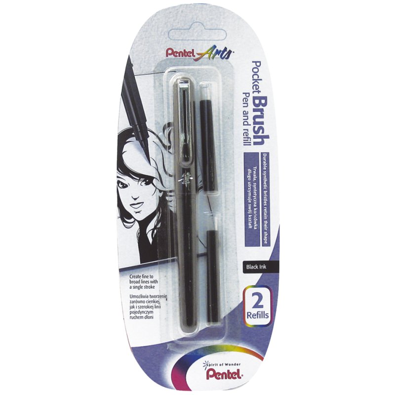 PentelArts Brush Pen penseelstift zwart