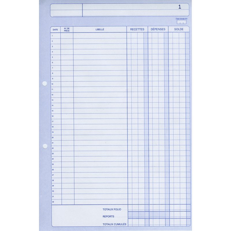 Manifestportfolio 'Inkomsten / Uitgaven', A4, duplicaat, 50 vellen