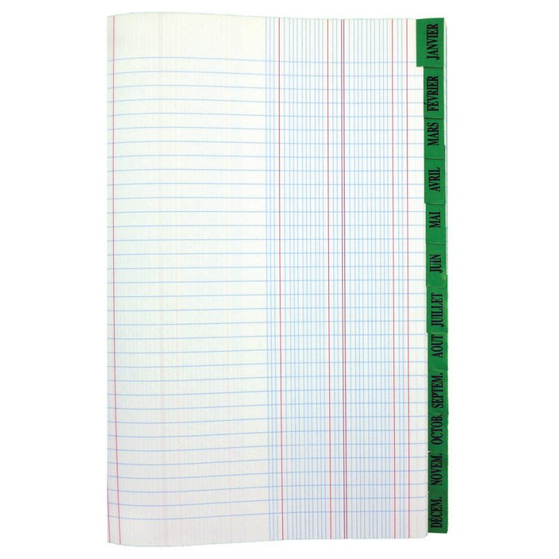 Elve schrift met gaatjes voor datums, verticaal 217 x 170 mm.