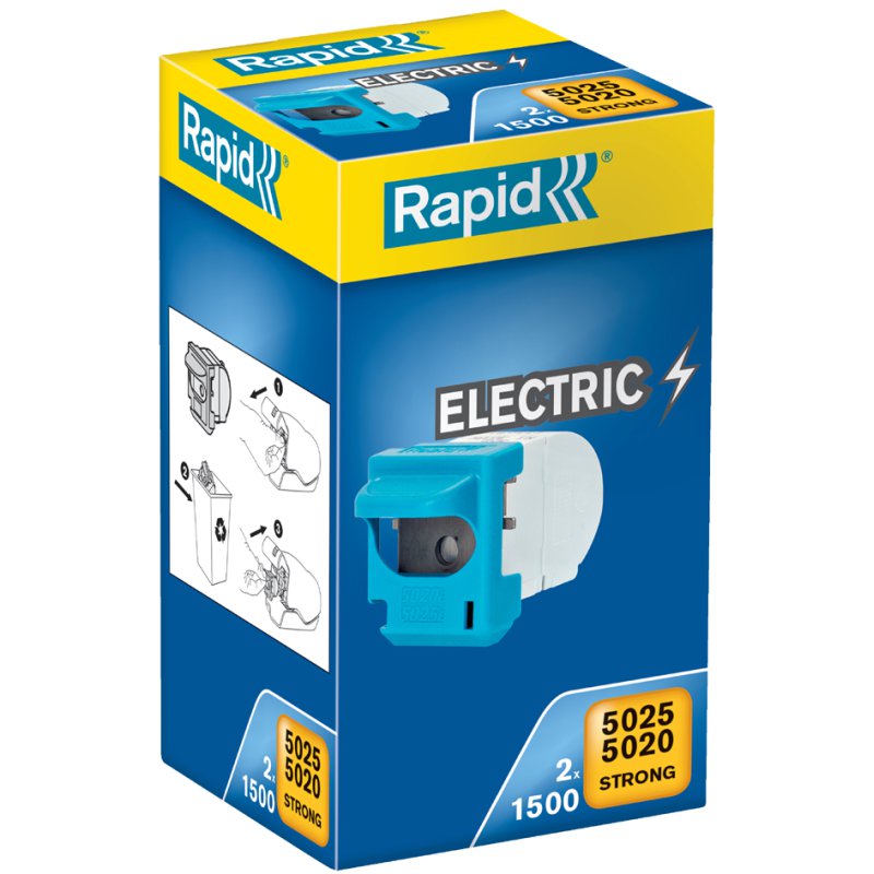 Rapid nietcassette 5080e voor nietapparaat, 3-pack
