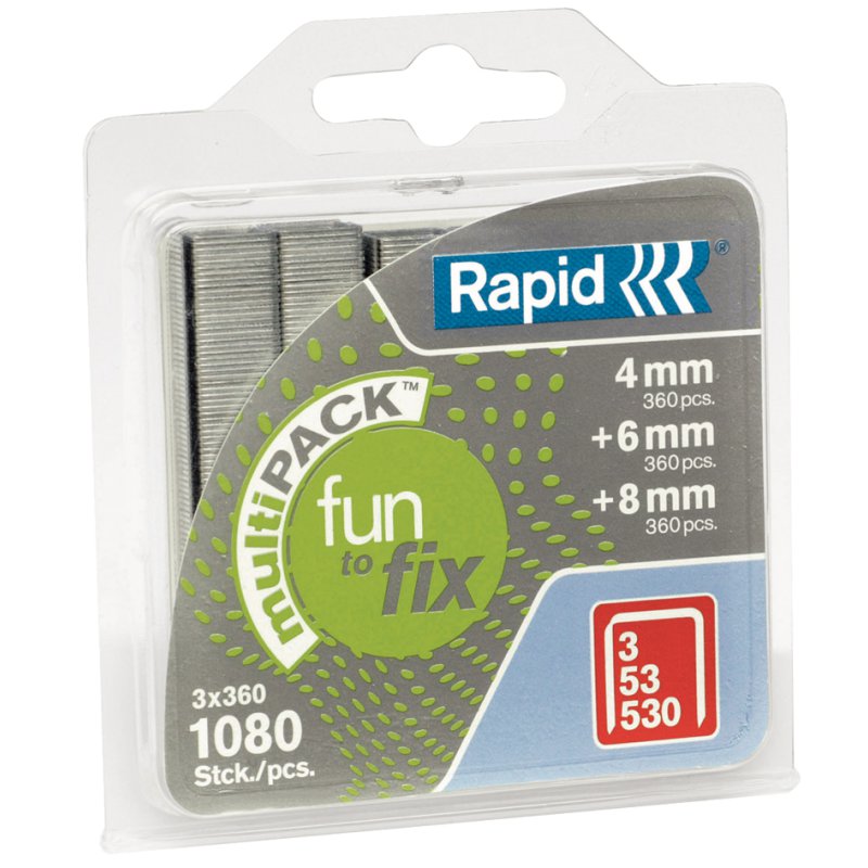 Rapid nietcassette 5080e voor nietapparaat, 3-pack