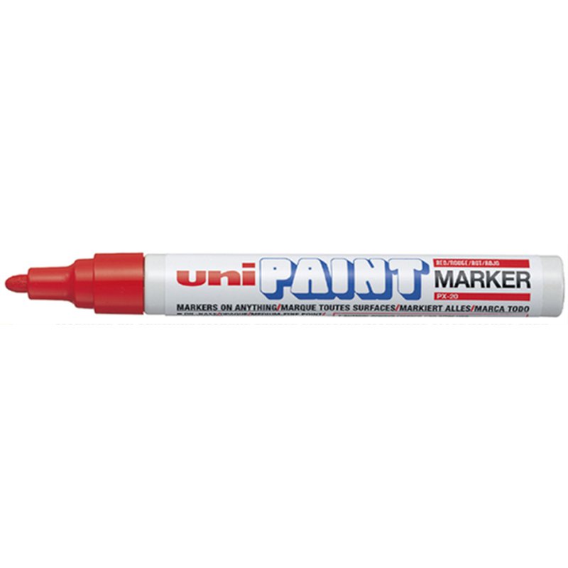 Uni-ball permanente markeerstift, donkerblauw