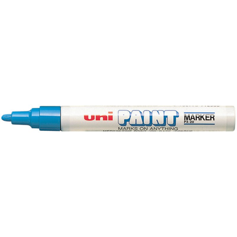 Uni-ball permanente markeerstift, donkerblauw