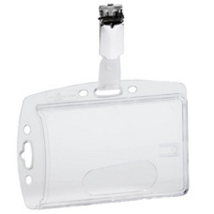 DURABLE naamkaarthouders met clip, 54 x 85 mm, set van 10 stuks