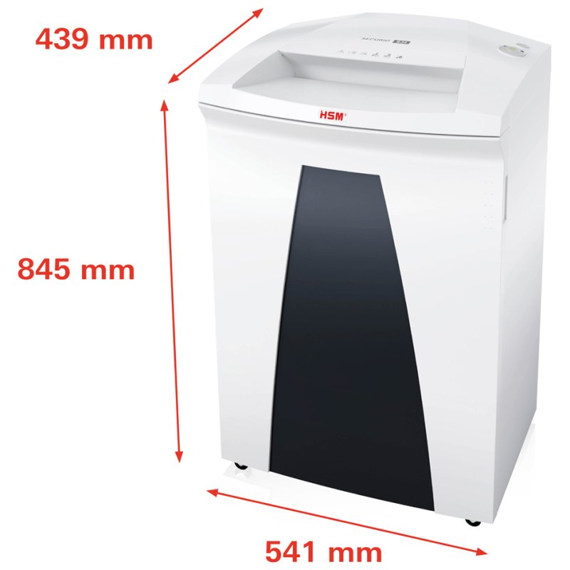 HSM papiervernietiger SECURIO B34, partikelsnit 1 x 5 mm, veiligheidsniveau P-7, 100 liter
