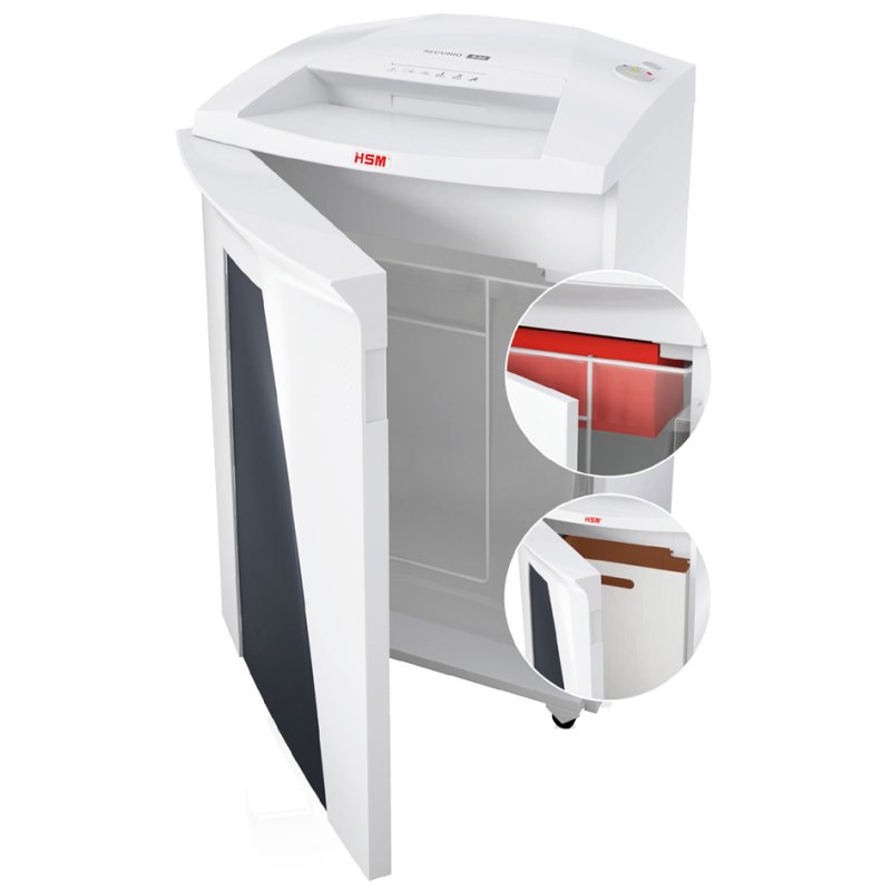 HSM papiervernietiger SECURIO B34, partikelsnit 1 x 5 mm, veiligheidsniveau P-7, 100 liter