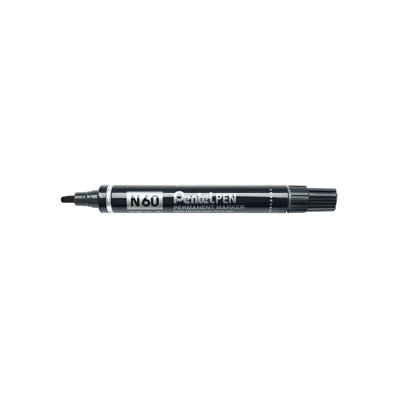 Pentel permanente marker rood met wigpunt