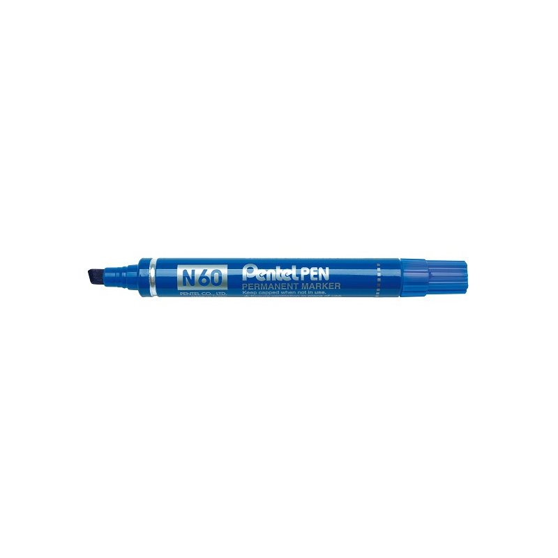 Pentel permanente marker rood met wigpunt