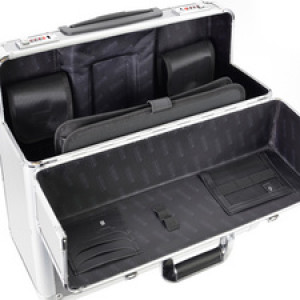 ALUMAXX Pilotenkoffertje Carbon aluminium zilver/carbon met trolleysysteem