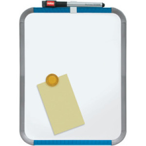 nobo magneetbord Slim-Line, magnetisch, 220 x 280 mm, blauw/zilver