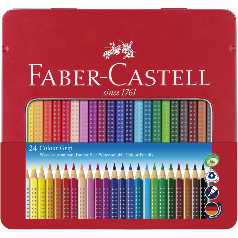 FABER-CASTELL driekantige kleurpotloden Colour GRIP, etui 36 stuks