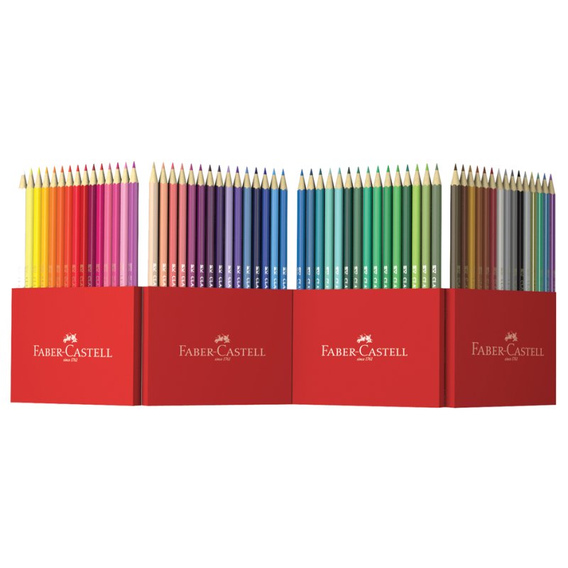 FABER-CASTELL kleurpotloden zeskantig 24 stuks in kartonnen etui