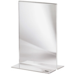 Sigel tafelstandaard acryl A6 recht transparant