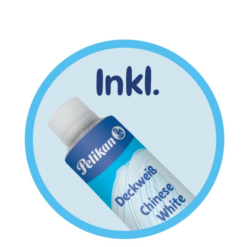 Pelikan Plakkaatverf Set Groen, 12 Kleuren