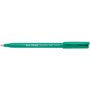 Pentel rollerball pen blauw met groene schacht