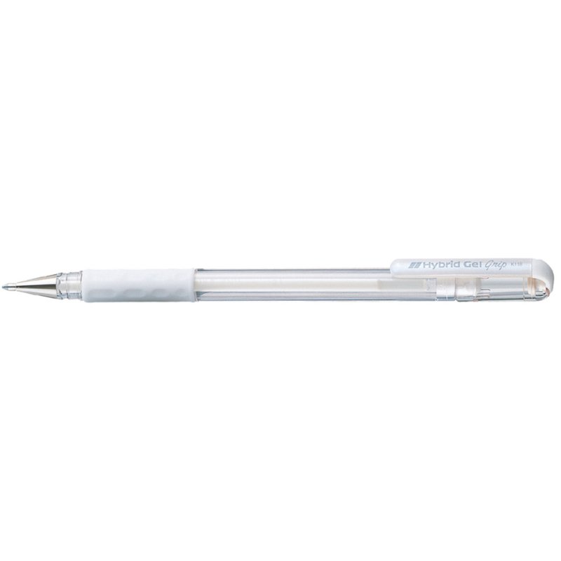 Pentel gelpen Hybrid Gel Grip wit