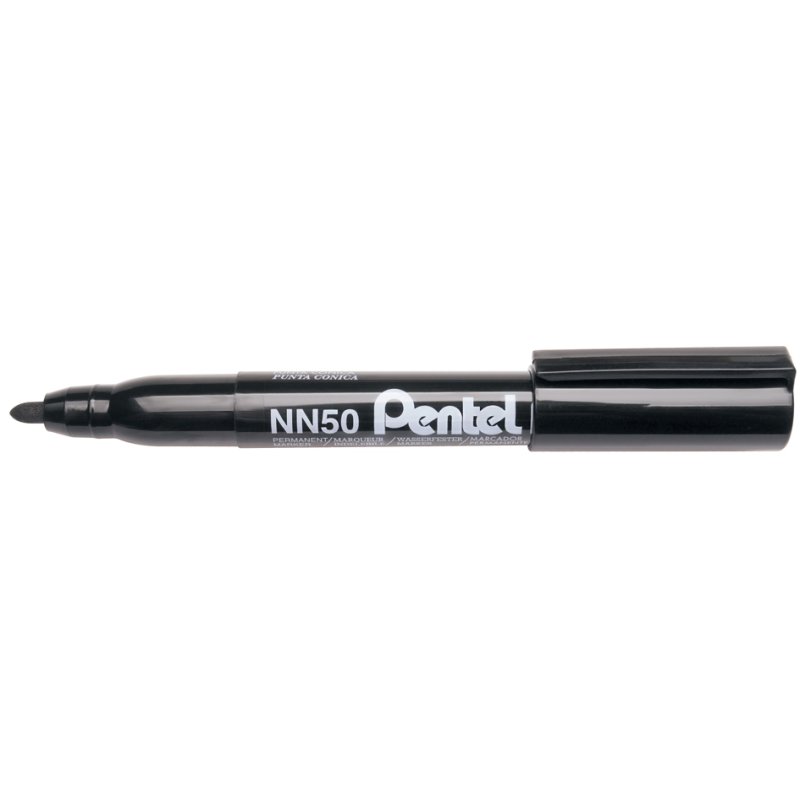 Pentel permanente marker rood, ronde punt 1,1 mm