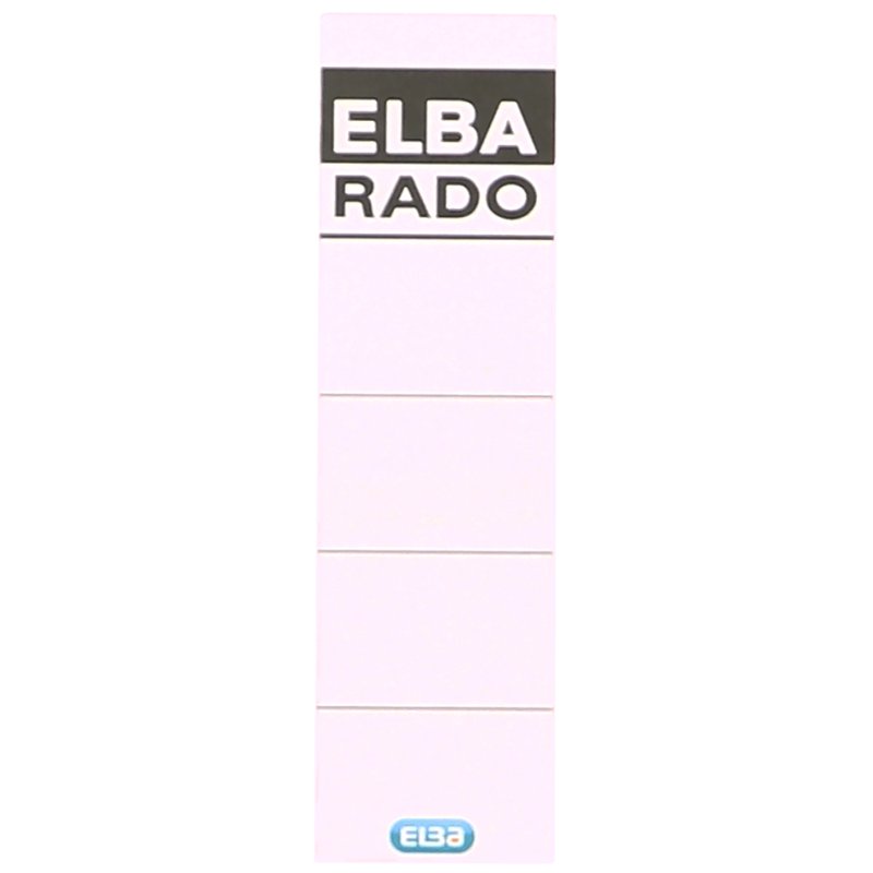 ELBA ordnerrug etiketten extra kort/breed wit
