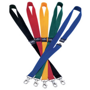 DURABLE textielband 20mm met veiligheidssluiting, rood