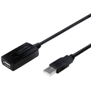 LogiLink USB 2.0 actieve verlengkabel 20 meter
