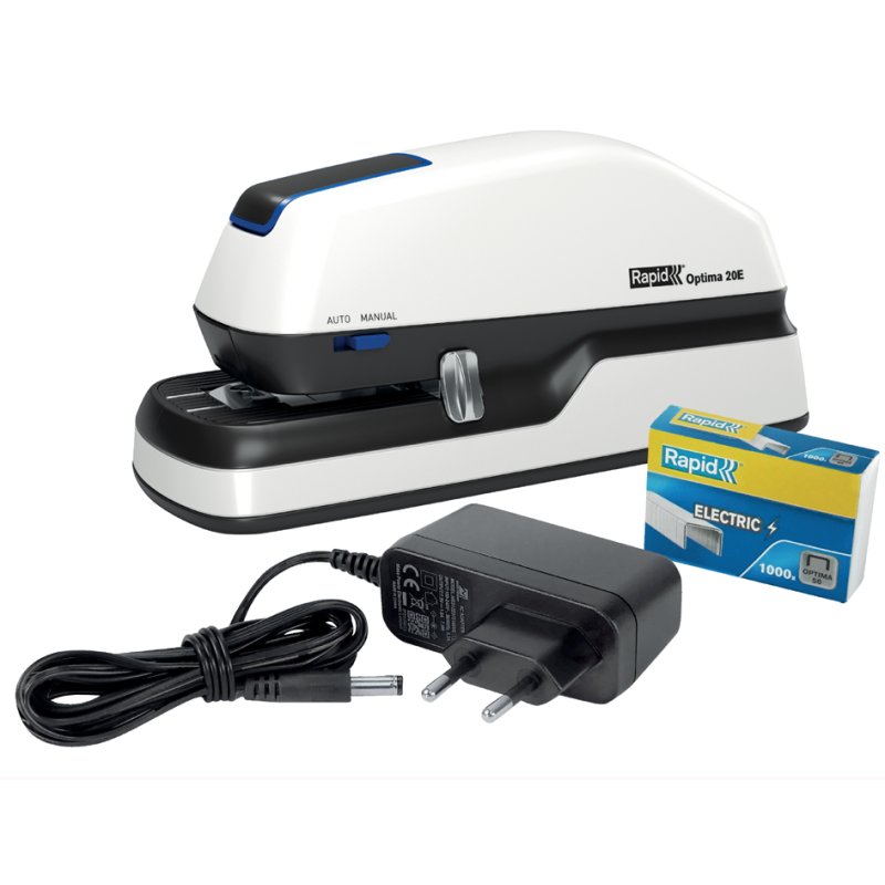 Snelhechtapparaat Optima 20E, wit/grijs/blauw