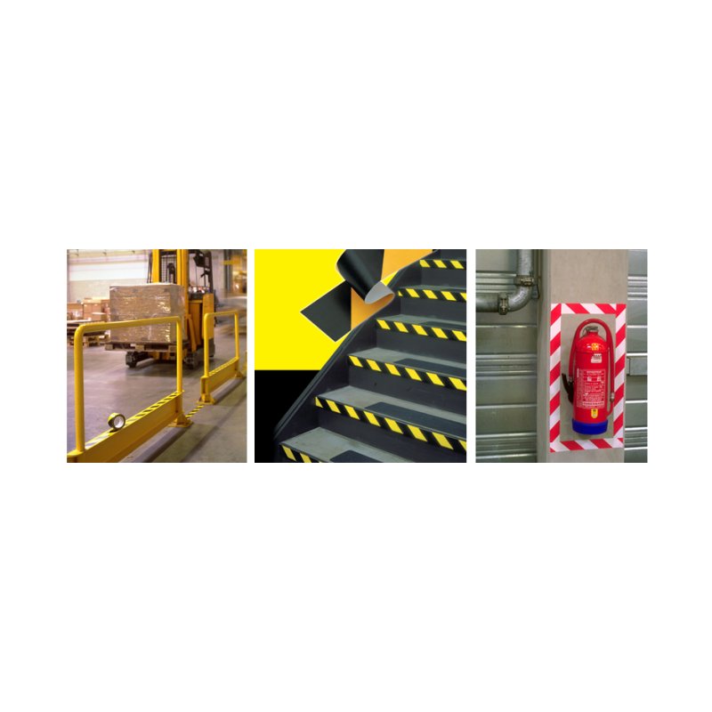 3M - Zacht PVC Tape - Zwart/Geel