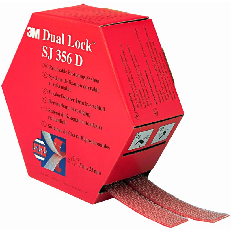 3M Dual Lock flexibele druksluiting transparant